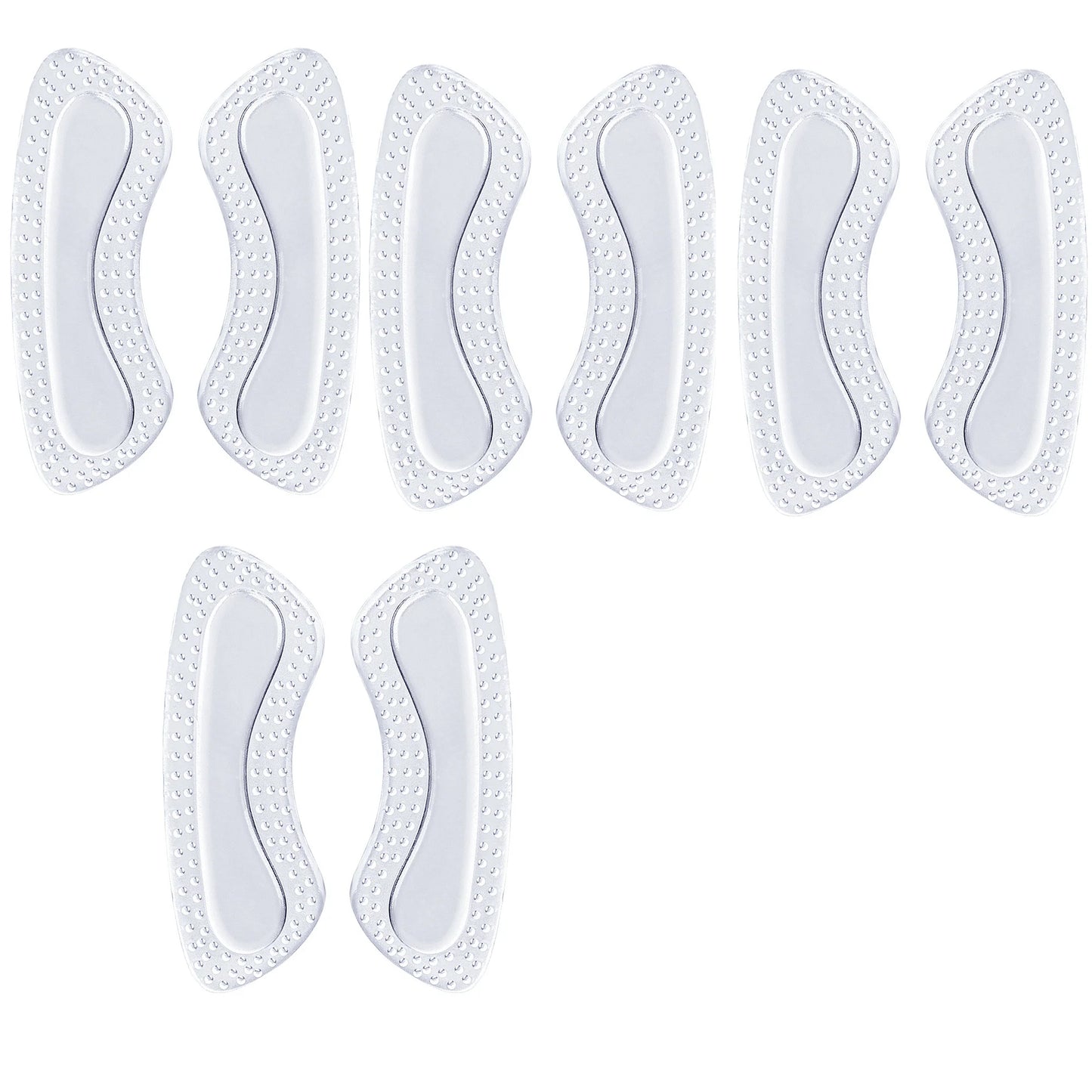 1/2/3/4/5Pairs Adjustable Size GEL Heel Protectors Women Silicone Cushion Non Slip Shoe Pads for High Heels Foot Care Insoles