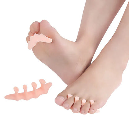 1/5/10Pair Silicone Toe Separator Hallux Valgus Hammer Straightener Protector Corrector Insole Bones Overlapping Spacer Pedicure