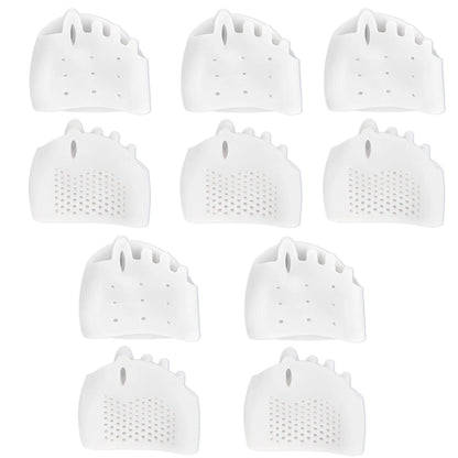 2/4/6/8/10Pcs Silicone Forefoot Pads Gel Insole Toe Separator Cushion Pain Relief Insoles Finger Toe Valgus Corrector Gel Pads