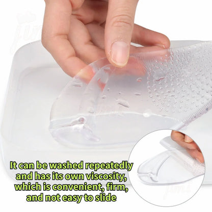 1Pair Seven Point Pad Self-adhesive Clip Shipping Silicone Insole Full Palm Exercise Thickened Ultra-soft Bottom Comfortable