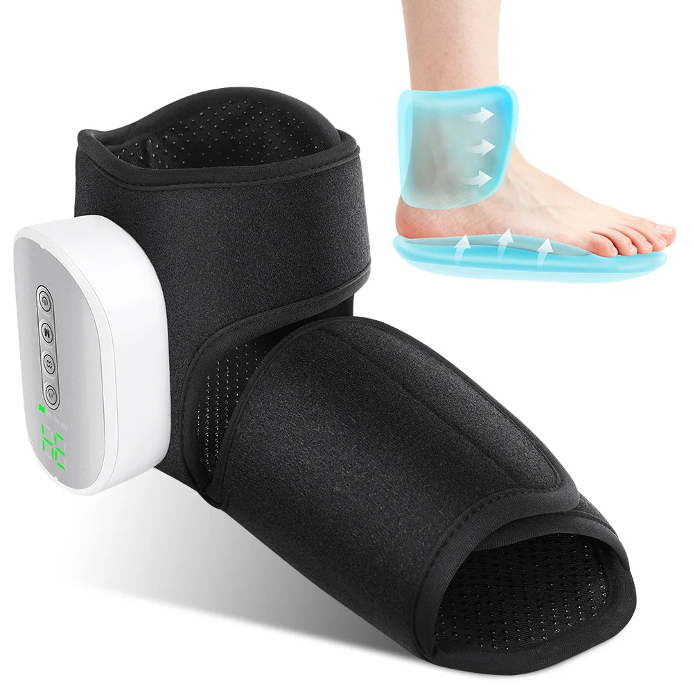 1/2Pcs Electric Ankle Massager Air Bag Compression Warming Foot Pressure Relaxation Protection Support Feet Massageador Tool