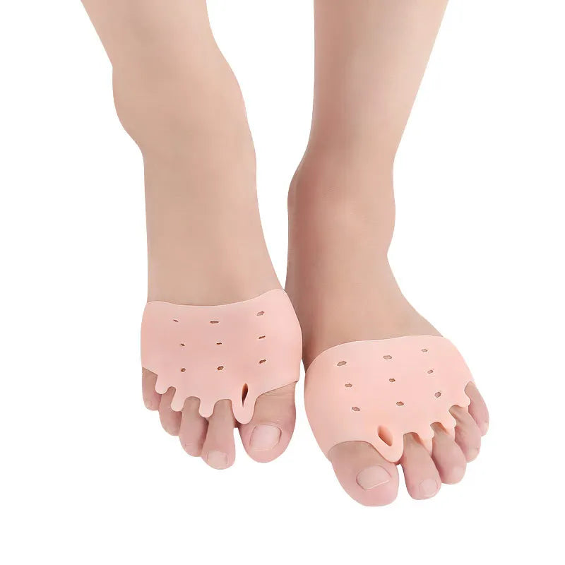 2/4/6/8/10Pcs Silicone Forefoot Pads Gel Insole Toe Separator Cushion Pain Relief Insoles Finger Toe Valgus Corrector Gel Pads