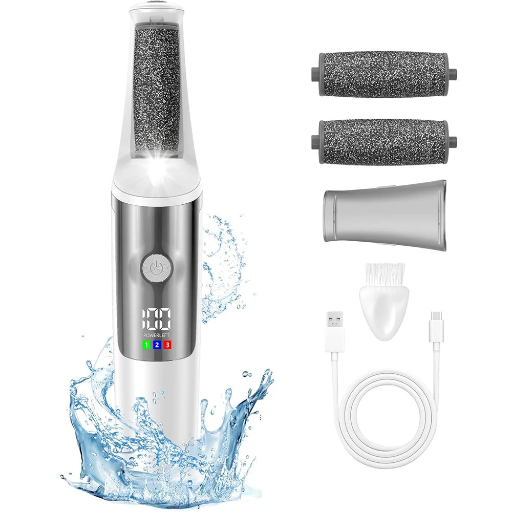 Electric Foot Callus Remover Portable Smooth Electric Foot File for Dry Cracked Dead Skin Remover Rechargeable Feet Care Kit