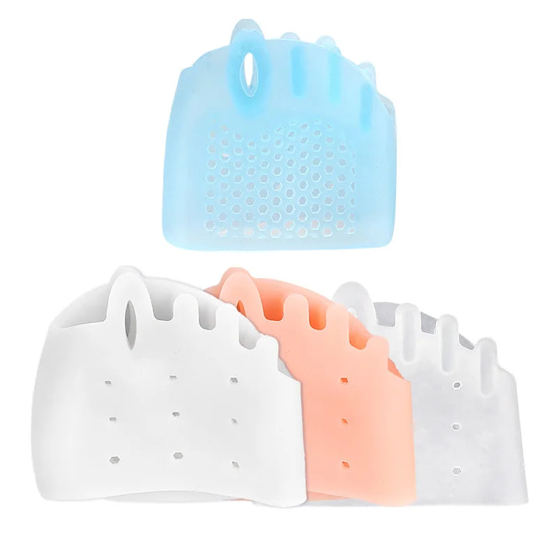 2/4/6/8/10Pcs Silicone Forefoot Pads Gel Insole Toe Separator Cushion Pain Relief Insoles Finger Toe Valgus Corrector Gel Pads