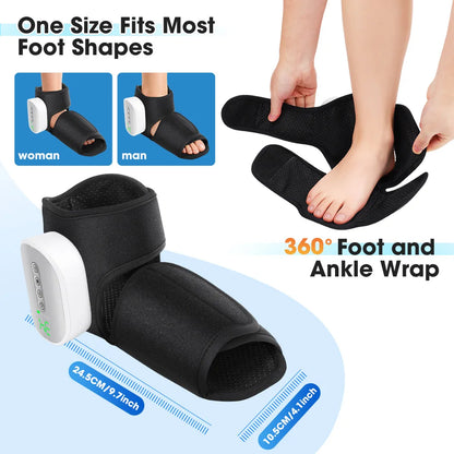 1/2Pcs Electric Ankle Massager Air Bag Compression Warming Foot Pressure Relaxation Protection Support Feet Massageador Tool