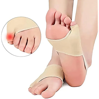 2pieces=1pair Little Toe Bunion Corrector Toe Strap Silicone Gel Hallux Valgus Cushions Spacer Feet Care Straightener Orthopedic
