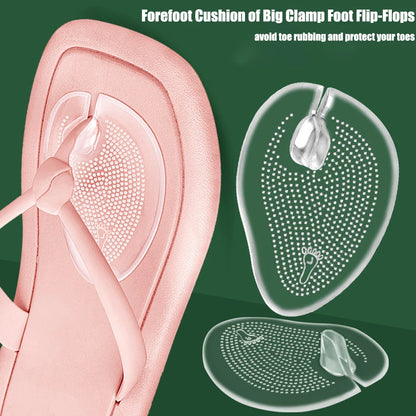 Gel Massage Insoles for Shoes Woman Man 4Pcs Silicone Forefoot Pads Slippers Sandals Flip-flop Non-slip Self-Adhesive Foot Pads