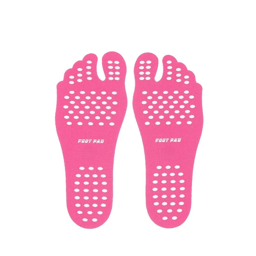 Beach Foot Pads Barefoot Adhesive Invisible Shoes Stick on Foot Pad Stickers Stick on Soles Anti-Slip Waterproof Foot Care Tools