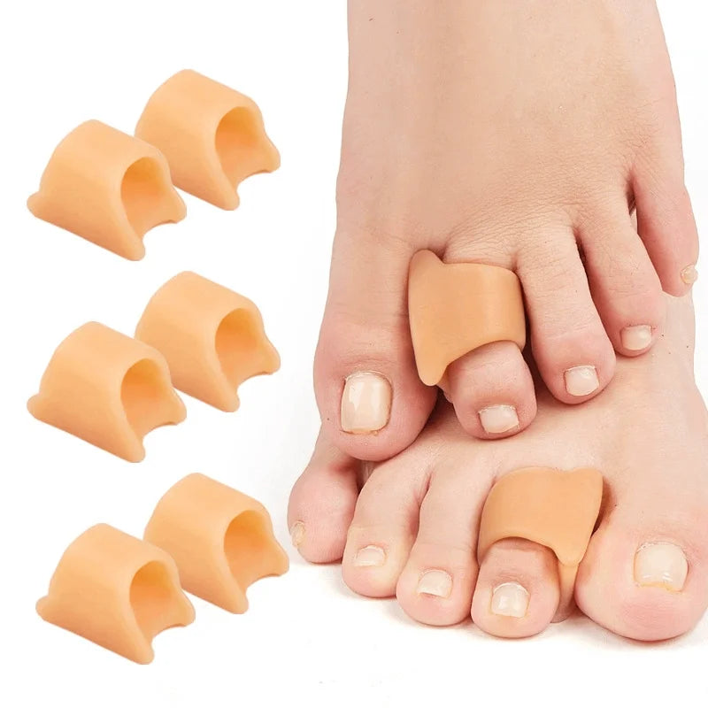 1/2/3/4Pairs Hammer Toe Straightener Hammertoe Finger Corrector for Curled Crooked Bent and Claw Toes Lift Toe Tip Toe Cushion