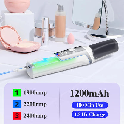 Electric Foot Callus Remover Portable Smooth Electric Foot File for Dry Cracked Dead Skin Remover Rechargeable Feet Care Kit