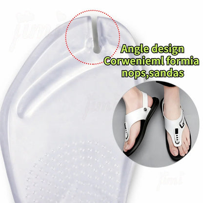 1Pair Seven Point Pad Self-adhesive Clip Shipping Silicone Insole Full Palm Exercise Thickened Ultra-soft Bottom Comfortable