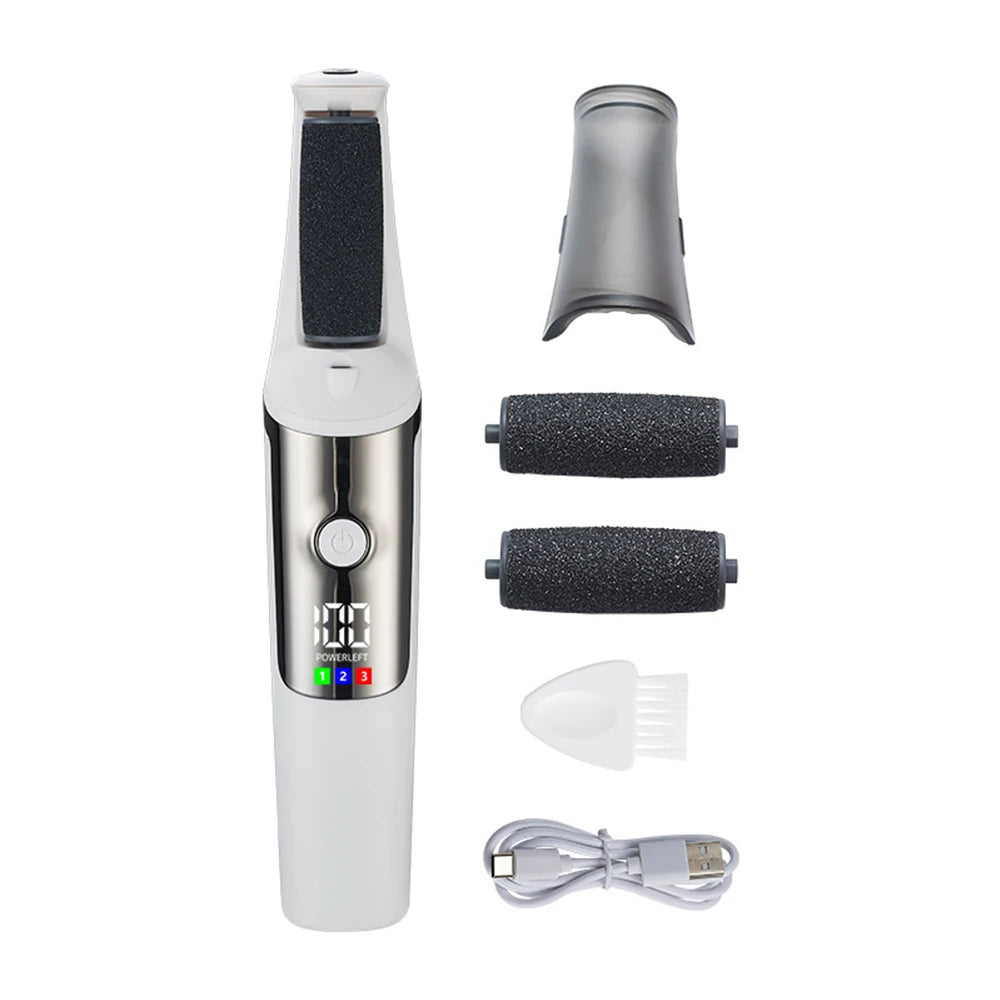 Electric Foot Callus Remover Portable Smooth Electric Foot File for Dry Cracked Dead Skin Remover Rechargeable Feet Care Kit