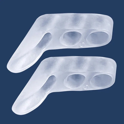 Unisex Silicone Toe Separators Breathable Hallux Valgus Buffer Foot Care Tools for Straighter Toes - 1 Pair