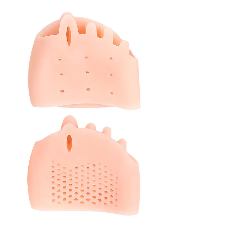 2/4/6/8/10Pcs Silicone Forefoot Pads Gel Insole Toe Separator Cushion Pain Relief Insoles Finger Toe Valgus Corrector Gel Pads