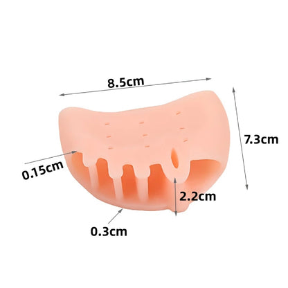2/4/6/8/10Pcs Silicone Forefoot Pads Gel Insole Toe Separator Cushion Pain Relief Insoles Finger Toe Valgus Corrector Gel Pads