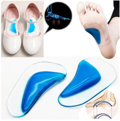 1/10Pair KidOrthotic Professional Arch Support Insole Flat Foot Flatfoot Corrector Shoe Cushion Insert Silicone Orthopedic Pad