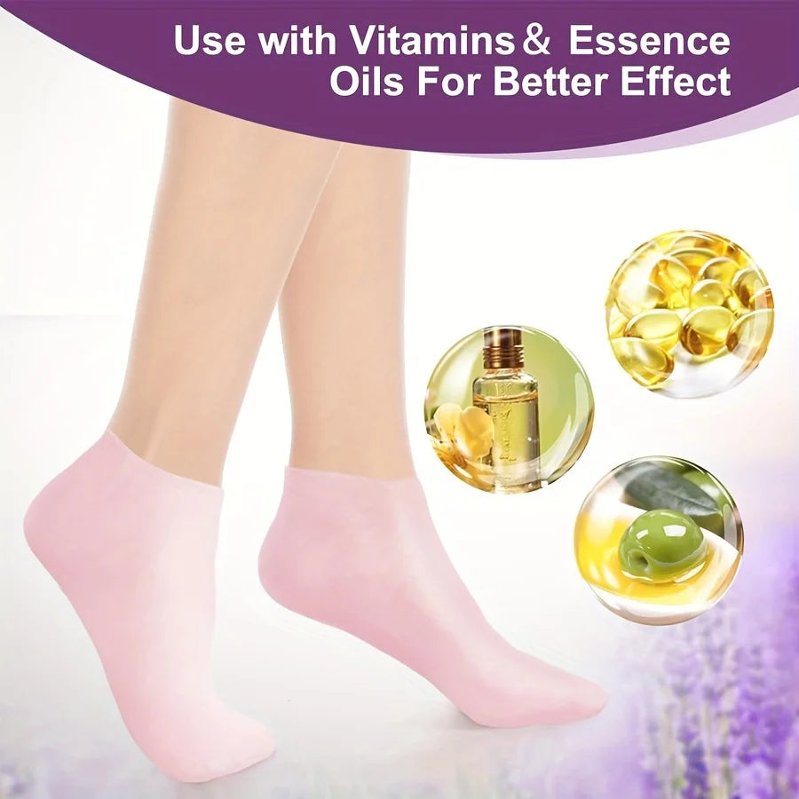 SilkHeel Silicon Spa Socks