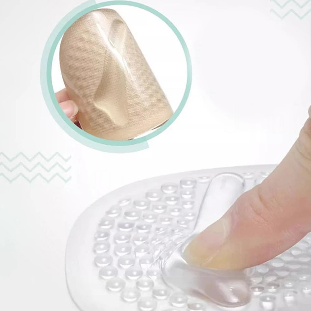 2Pair Silicone Metatarsal Pads for Shoes Non-Slip Self-Adhesive Forefoot Gel Foot Pads Sandals High Heels Shoe Insoles for Women