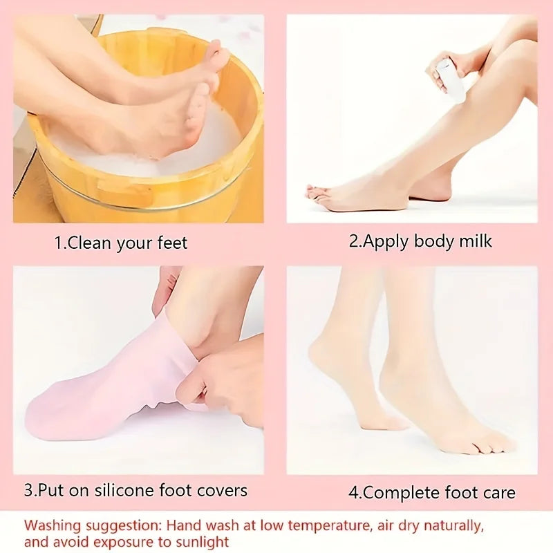 SilkHeel Silicon Spa Socks