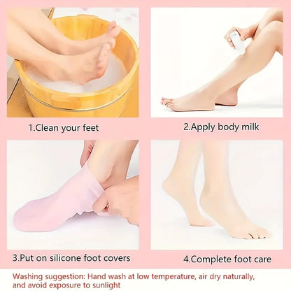 SilkHeel Silicon Spa Socks