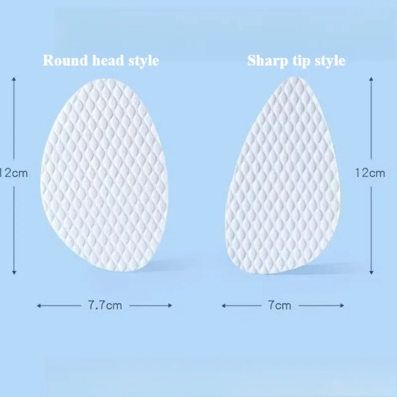 1/3/5Pair Disposable Forefoot Pad Sweat Absorbing Breathable Shoe Inserts Wood Pulp High Heels Soft Cushion Foot Pads