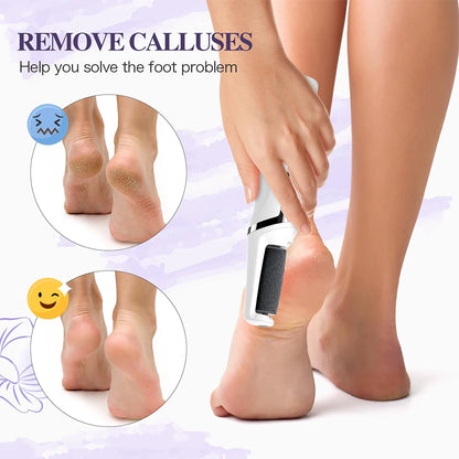 Electric Foot Callus Remover Portable Smooth Electric Foot File for Dry Cracked Dead Skin Remover Rechargeable Feet Care Kit