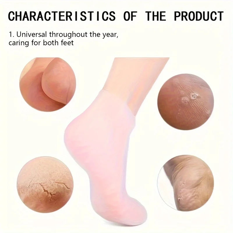 SilkHeel Silicon Spa Socks