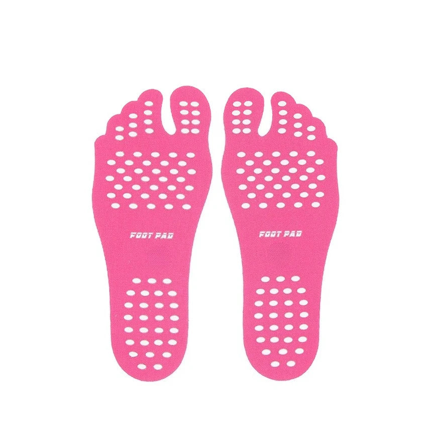 Beach Foot Pads Barefoot Adhesive Invisible Shoes Stick on Foot Pad Stickers Stick on Soles Anti-Slip Waterproof Foot Care Tools