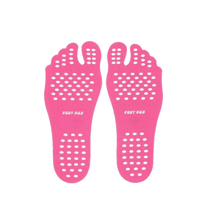 Beach Foot Pads Barefoot Adhesive Invisible Shoes Stick on Foot Pad Stickers Stick on Soles Anti-Slip Waterproof Foot Care Tools
