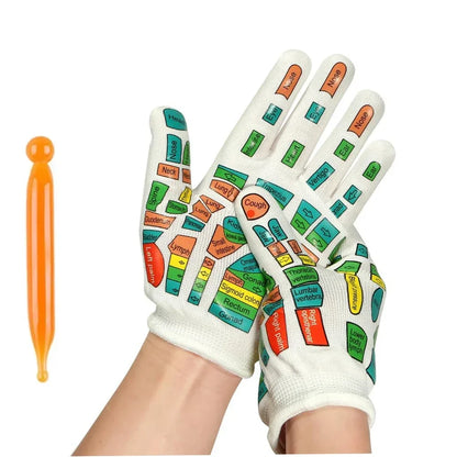 Reflexology Socks Gloves Massage Relieve Tired Feet Socks Acupressure Hand Massager Acupoint Massage Tool Pain Relief Foot Care