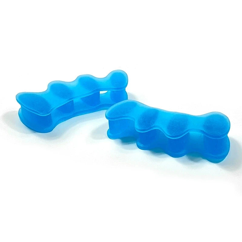 1/2Pairs Gel Soft Silicone Toe Finger Separator 3 Hole Hallux Valgus Orthopedic Spacers Bunion Overlapping Hammer Foot Corrector