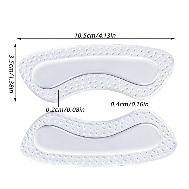 1/2/3/4/5Pairs Adjustable Size GEL Heel Protectors Women Silicone Cushion Non Slip Shoe Pads for High Heels Foot Care Insoles