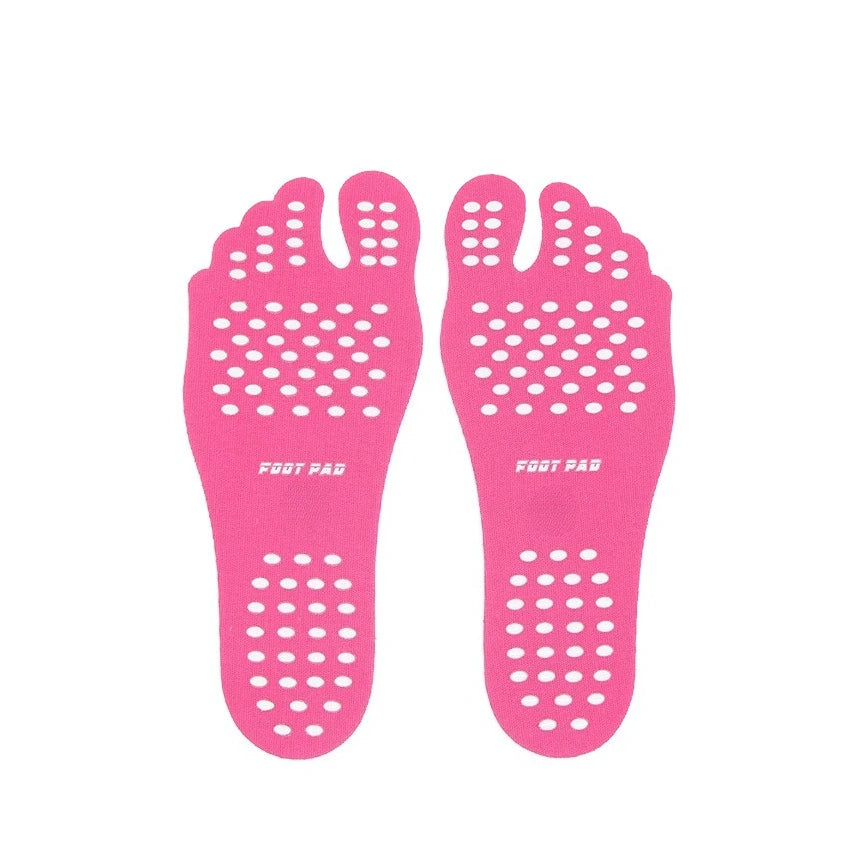Beach Foot Pads Barefoot Adhesive Invisible Shoes Stick on Foot Pad Stickers Stick on Soles Anti-Slip Waterproof Foot Care Tools