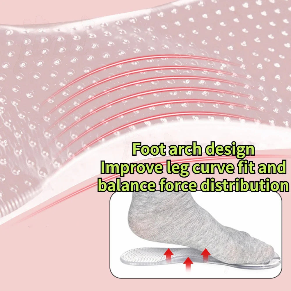 1Pair Seven Point Pad Self-adhesive Clip Shipping Silicone Insole Full Palm Exercise Thickened Ultra-soft Bottom Comfortable