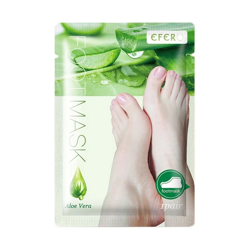 12pcs=6pair Dead Skin Remover Foot Mask Exfoliating Feet Mask Socks For Pedicure Peeling Heels Foot Mask Aloe Vera Feet Mask