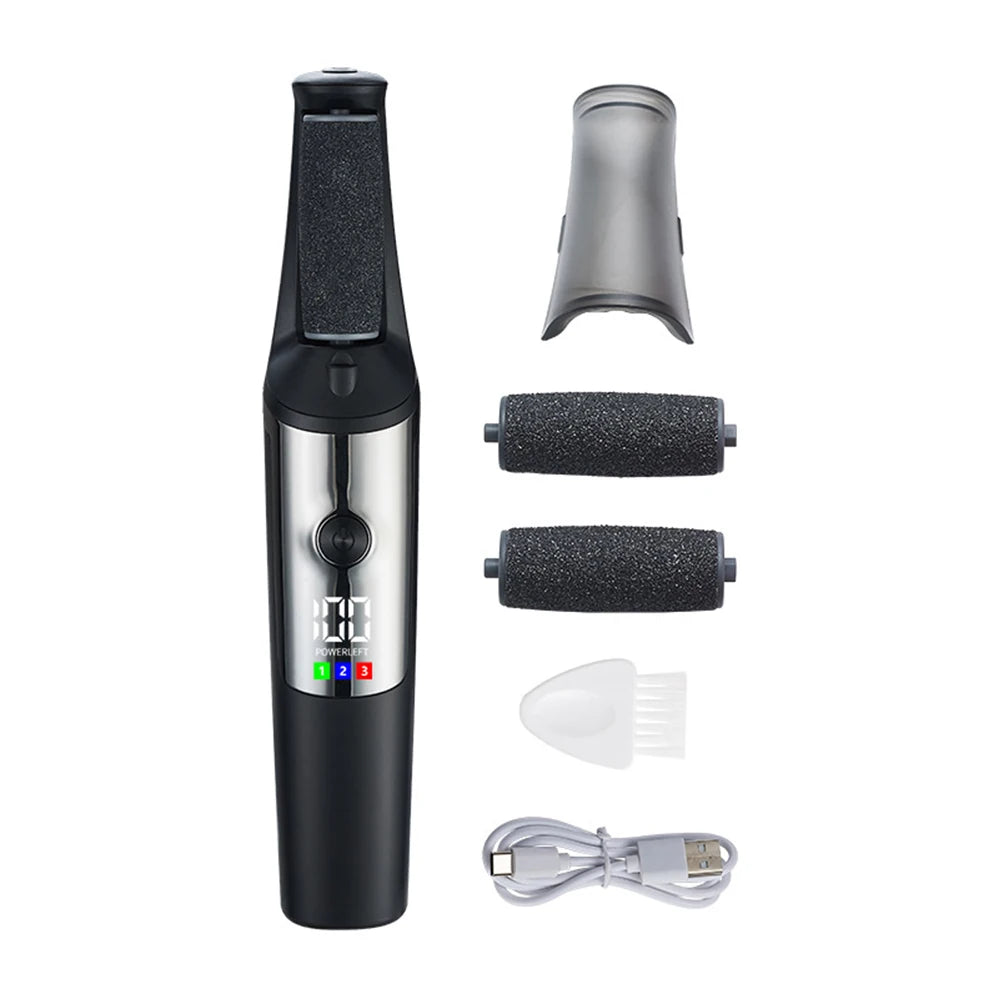 Electric Foot Callus Remover Portable Smooth Electric Foot File for Dry Cracked Dead Skin Remover Rechargeable Feet Care Kit