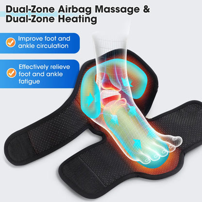1/2Pcs Electric Ankle Massager Air Bag Compression Warming Foot Pressure Relaxation Protection Support Feet Massageador Tool