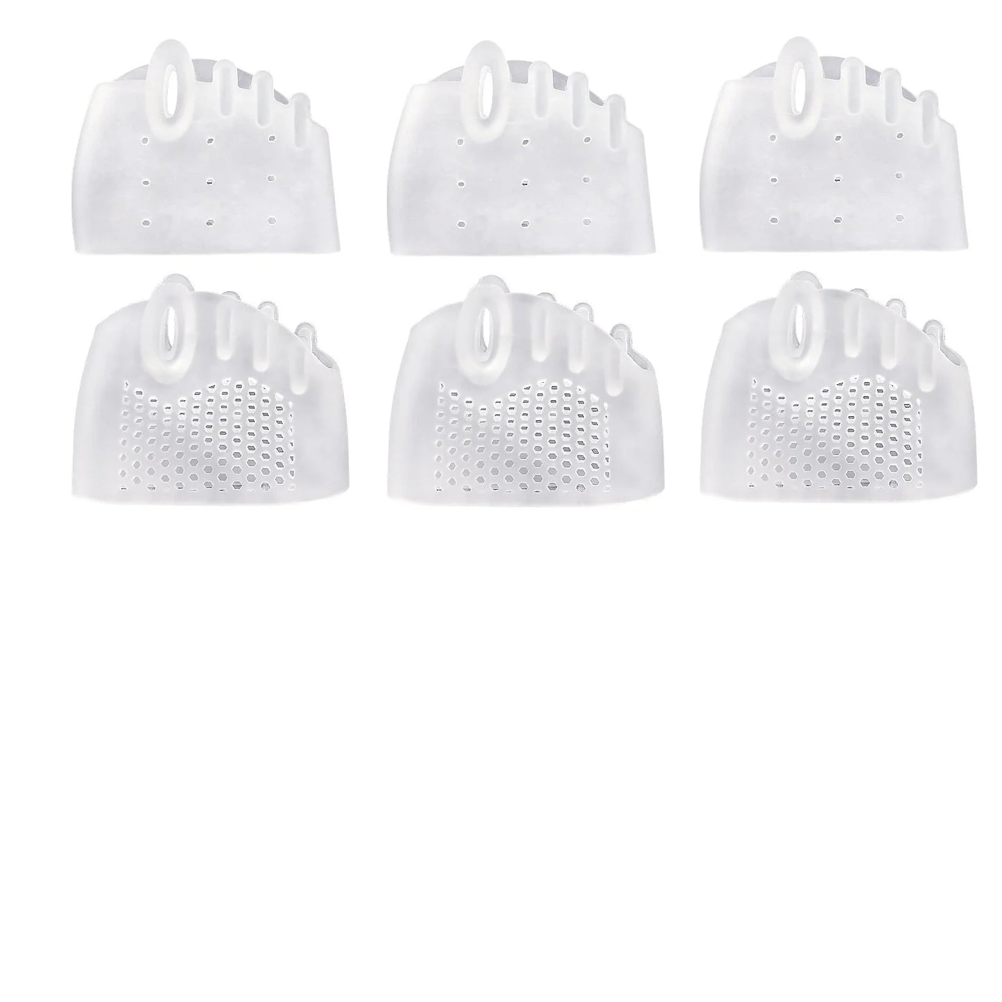 2/4/6/8/10Pcs Silicone Forefoot Pads Gel Insole Toe Separator Cushion Pain Relief Insoles Finger Toe Valgus Corrector Gel Pads