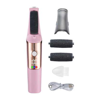 Electric Foot Callus Remover Portable Smooth Electric Foot File for Dry Cracked Dead Skin Remover Rechargeable Feet Care Kit