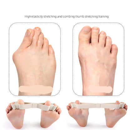 1Pcs Hallux Valgus Corrector Big Toe Stretcher Separator Bunion Pain Relief Belt Recovery Training Exerciser Strap Toe Separator