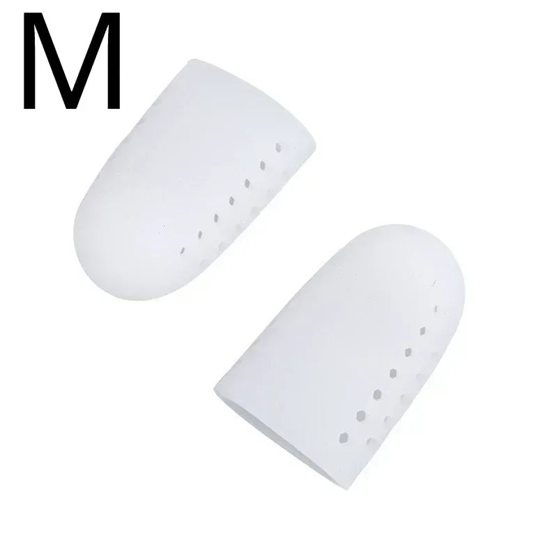 White Breathable Toe Protectors Sleeve Bunion Pads Cushion Big Toe Guards Silicone Toe Covers for Protection of Ingrown Toenails